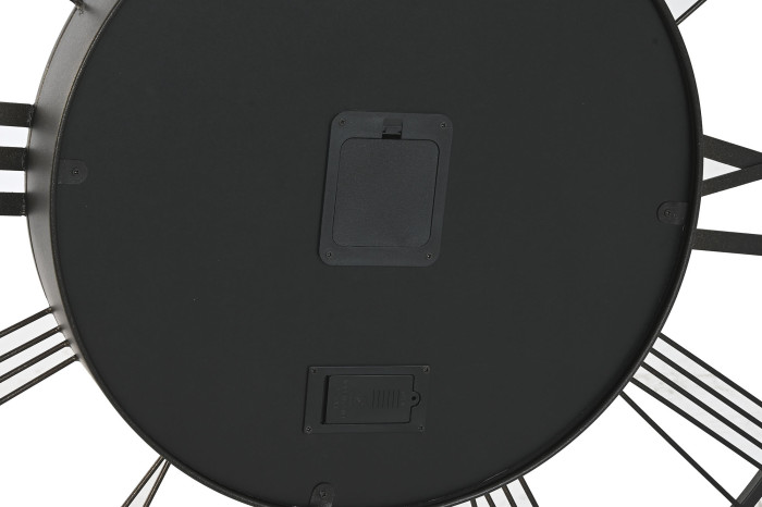 RELOJ PARED METAL 80X8X80 ENVEJECIDO MARRON OSCURO