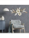 ADORNO METAL PARED FLORES 103X75X53 CM