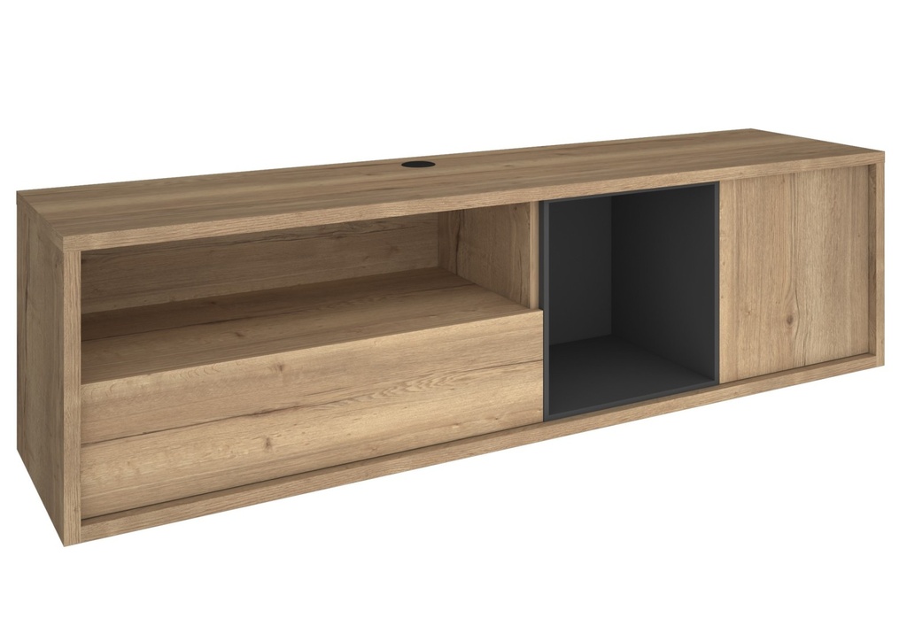 MUEBLE TV FRAME NAT/SOMB R.HALIFAX NATURAL 47,7x176,7x46 cm