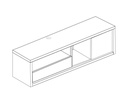 MUEBLE TV FRAME NAT/SOMB R.HALIFAX NATURAL 47,7x176,7x46 cm