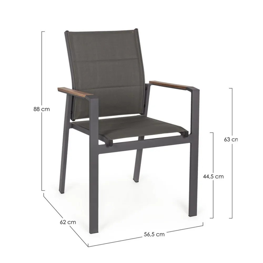 SILLA KUBIK ANTRACITA