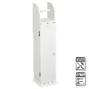 MUEBLE PORTARROLLOS PAPEL WC MDF BLANCO 18 X 20 X 79 CM