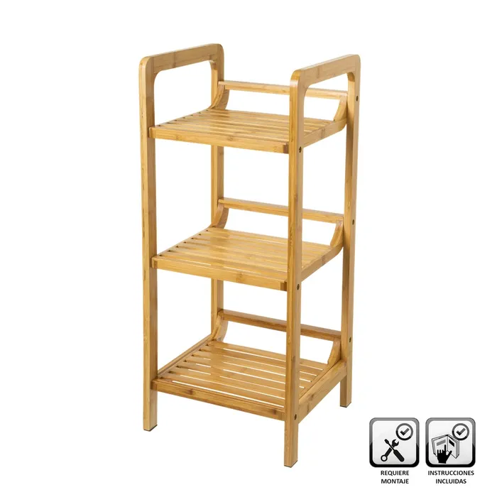 ESTANTERA 3 BALDAS BAMB 30 X 30 X 70 CM