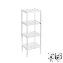 ESTANTERA 4 BALDAS MDF BLANCO 37 X 33 X 110 CM