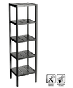 ESTANTERA 5 BALDAS MDF NEGRO 37 X 33 X 140 CM