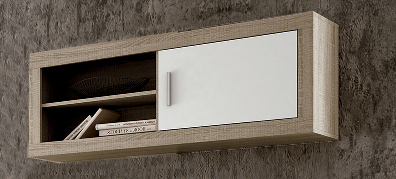 ALTO 1P 130CM LARA APIL. CAMBRIA-BLANCO
