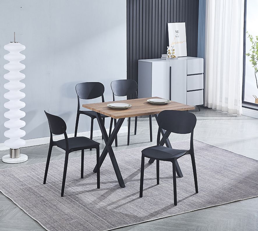 MESA COCINA FIJA T/MDF VIDEL NEGRO