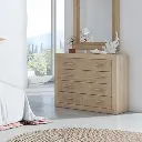 COMODA LARA 4 CAJONES PUCCINI-TEXTIL