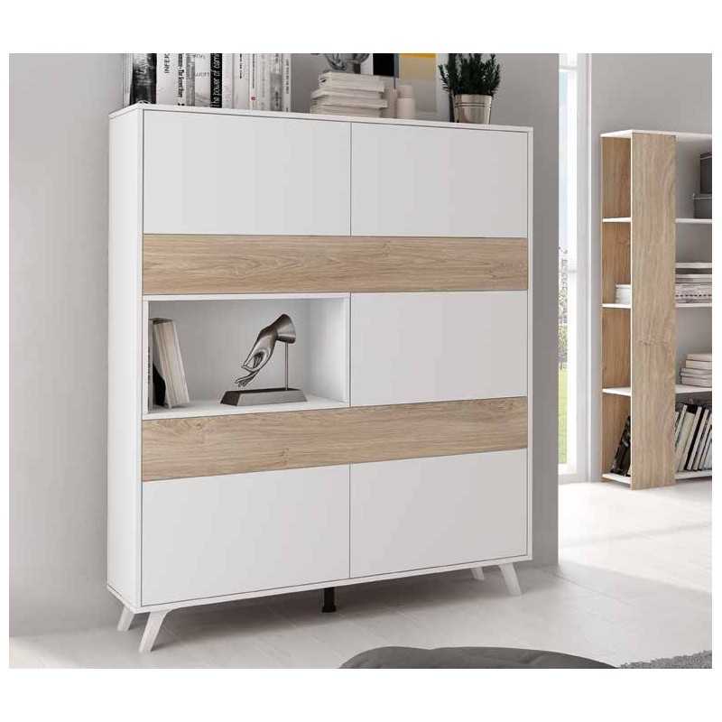 VITRINA SOTO BLANCO-ROBLE