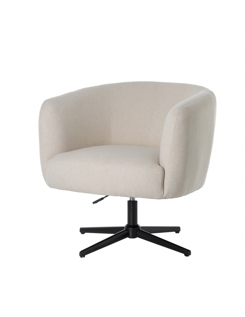 BUTACA GIRATORIA REGULABRE ALTURA LONETA BEIGE