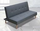 SOFA CAMA CLIC-CLAC PATA MADERA MOD.UNAI GRIS