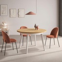 MESA COMEDOR EXTENSIBLE MIKA BLANCA/NATURAL