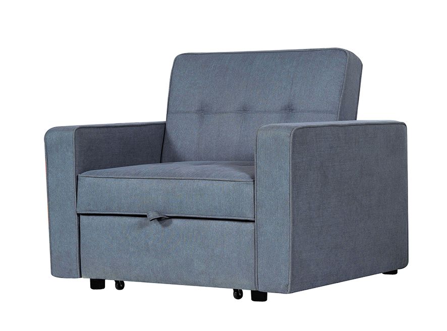 SOFA CAMA 1 PLAZA C/BRAZ IZAN GRIS