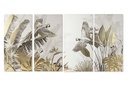 CUADRO SET 4 LIENZO PS 280X3,2X140 TROPICAL 