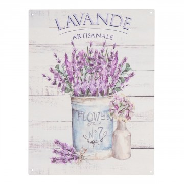 PLACA PARED LAVANDA