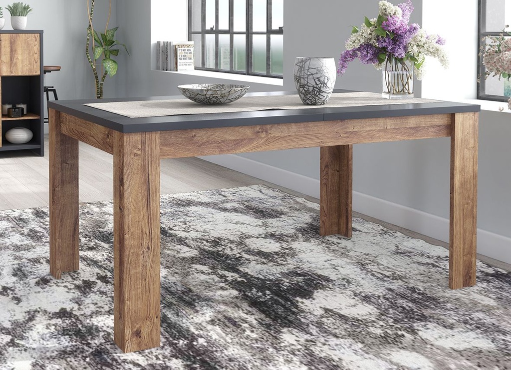 MESA COMEDOR  EXTENSIBLE 150-190 EUROPA GRF-RB