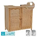 MUEBLE BAJO LAVABO 2 PUERTAS BAMB 63 X 30 X 60 CM
