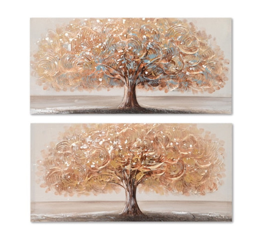 CUADRO LIENZO MDF 60X2,5X30 ARBOL 