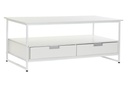 MESA CENTRO METAL MDF 110X55X46 BLANCO