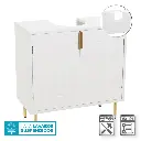 MUEBLE BAJO LAVABO 2 PUERTAS MDF BLANCO 60 X 30 X 60 CM