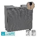 MUEBLE BAJO LAVABO 2 PUERTAS MDF GRIS 60 X 30 X 60 CM