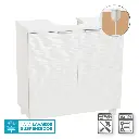 MUEBLE BAJO LAVABO 2 PUERTAS MDF BLANCO 60 X 30 X 60 CM