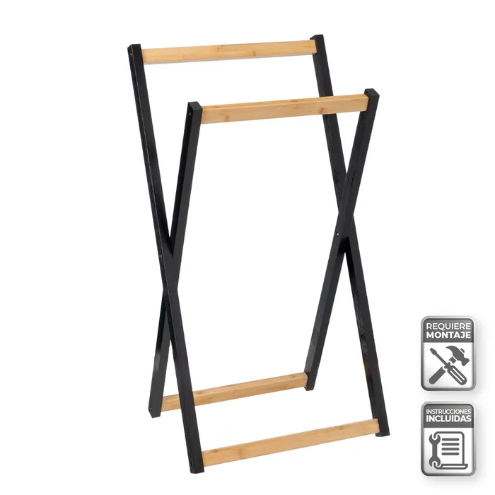 TOALLERO PLEGABLE BAMBU 44 X 40 X 82 CM