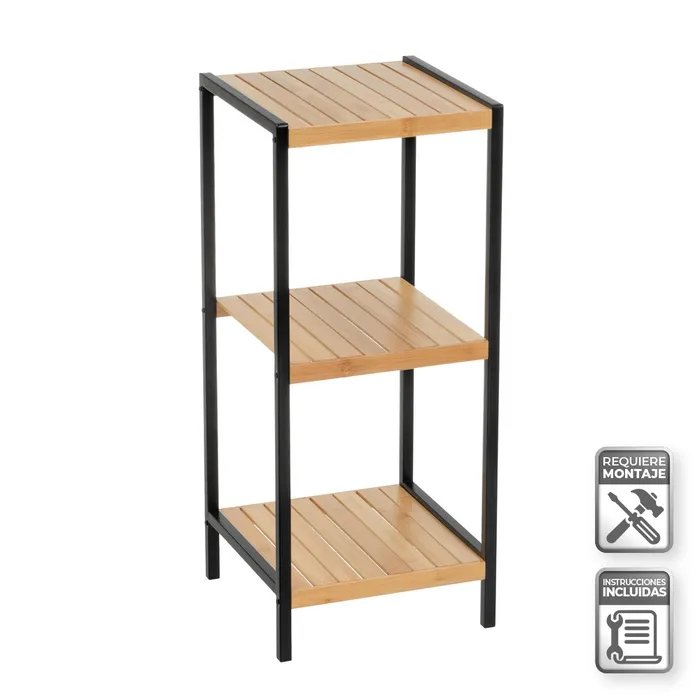 ESTANTERA BAMB-METAL 30 X 30 X 70 CM