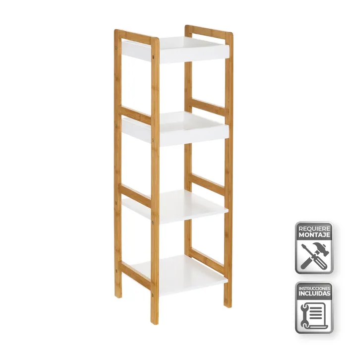 ESTANTERA 4 BALDAS BAMB-MDF 30 X 29 X 100 CM