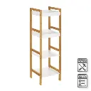 ESTANTERA 4 BALDAS BAMB-MDF 30 X 29 X 100 CM