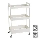 CARRO MULTIUSOS METAL BLANCO 51 X 30 X 82 CM