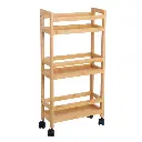 CARRO MULTIUSOS BAMB-MDF 36 X 15 X 74 CM