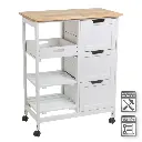 CARRO COCINA MDF-PINO BLANCO 68 X 38 X 85 CM