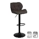TABURETE PIEL-METAL MARRN 45 X 48 X 105 CM