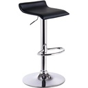 TABURETE CUERO SINTTICO-METAL NEGRO 39 X 39 X 84 CM