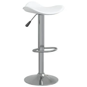 TABURETE CUERO SINTTICO-METAL BLANCO 45 X 44 X 83 CM