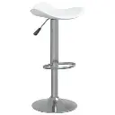 TABURETE CUERO SINTTICO-METAL BLANCO 45 X 44 X 83 CM