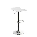 TABURETE CUERO SINTTICO-METAL BLANCO 39 X 39 X 84 CM