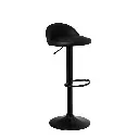 TABURETE CUERO SINTTICO-METAL NEGRO 39 X 43 X 92 CM