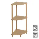 ESTANTERA RINCN 3 BALDAS GAIA NATURAL 30 X 30 X 76 CM