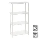 ESTANTERA 4 BALDAS ALBA BLANCO 60 X 30 X 110 CM