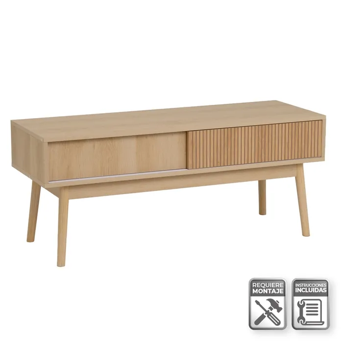 MUEBLE TV NAROA PB NATURAL 115 X 40 X 48 CM