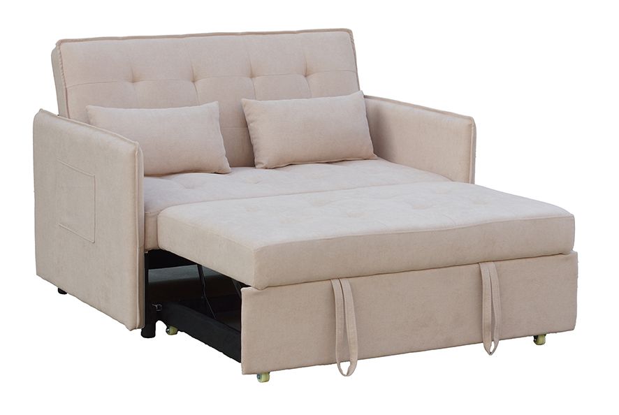 SOFA CAMA CON BRAZOS TAP.103-3 BILBAO BEIG