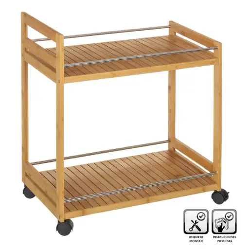 [7574] MESA CAMARERA BAMB 55 X 32 X 63 CM