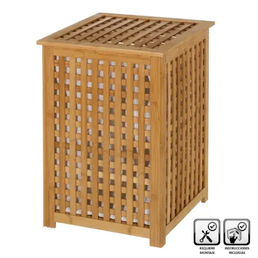 [7729488] CESTO BAMB 40 X 40 X 58 CM
