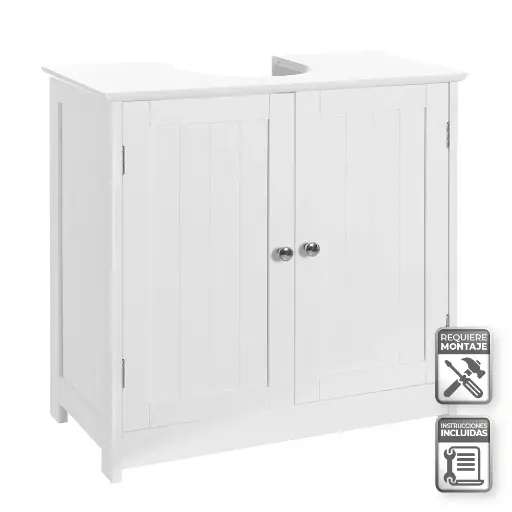[803114] MUEBLE BAJO LAVABO 2 PUERTAS 60 X 30 X 60 CM