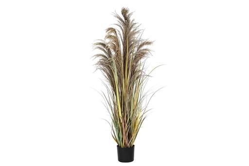 [JA-201441] PLANTA PVC METAL 45X45X150 PAMPA MARRON