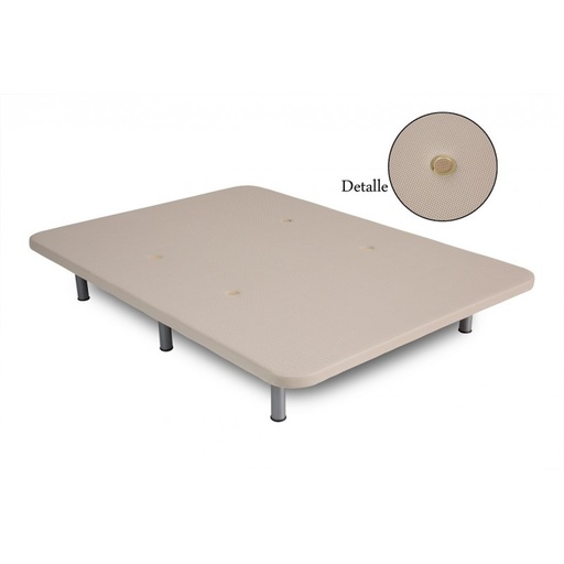 [BASE_TAPIZADA__AIRSOM_135X190] BASE TAPIZADA AIRSOM TAPA 3D BEIG 135X190CMS