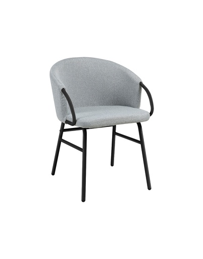 [512055] SILLON CARLA GRIS PATA  ACERO