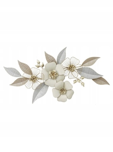 [27615] ADORNO METAL PARED FLORES 103X75X53 CM